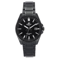 Casio - Reloj Edifice Análogo Tono Negro Acero Inoxidable Esfera Negra Cuarzo Efv-150Dc-1A 100M Para Hombre