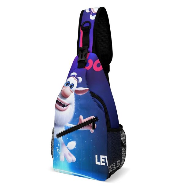 Booba Riñonera Bandolera con Estampado Integral para Hombres y Mujeres, Bolso Cruzado Gráfico de Tendencia, Mochila de Hombro Streetwear para Ciclismo y Deportes, Riñonera Versátil Casual