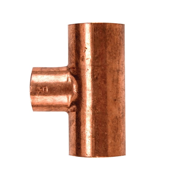 Copper Tee Mueller Streamline NIBCO de 1 pulgada x 1 pulgada x 3/4 pulgadas