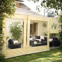 Vincenzi - Cortina Roller Cierre De Terraza Beige 100X250Cm