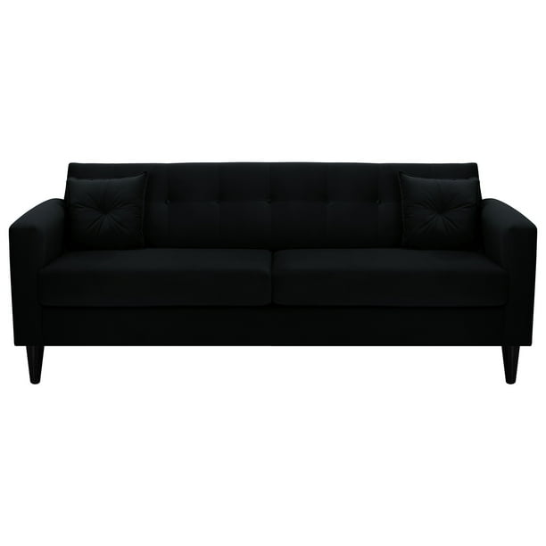 Sofa New Retro 3CG Felpa 00 Negro