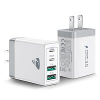 [Cargador] Cargador De Pared Usb C Aiminu, Adaptador Pd Rápido De 4 Puertos De 40 W