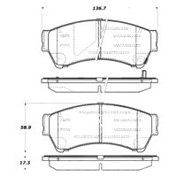 Pastillas Freno Para Auto Allied Nippon Adb31787