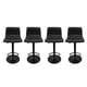 thumbnail image 1 of Pack 4 Silla Piso Bar Ajustable Negra Ergonómica Giratoria Cocina Isla 150kg, 1 of 10