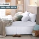 thumbnail image 2 of Faldón Cama 1,5 Plazas Blanco Liso Elasticados Premium Casa Nerola, 2 of 8