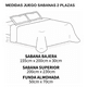 thumbnail image 3 of Juego sabana 2 plazas 4 piezas 180 hilos, 3 of 3
