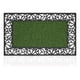 thumbnail image 1 of Alfombra De Entrada Hogar Limpiapiés Diseño Romantic 74x44cm verde, 1 of 4
