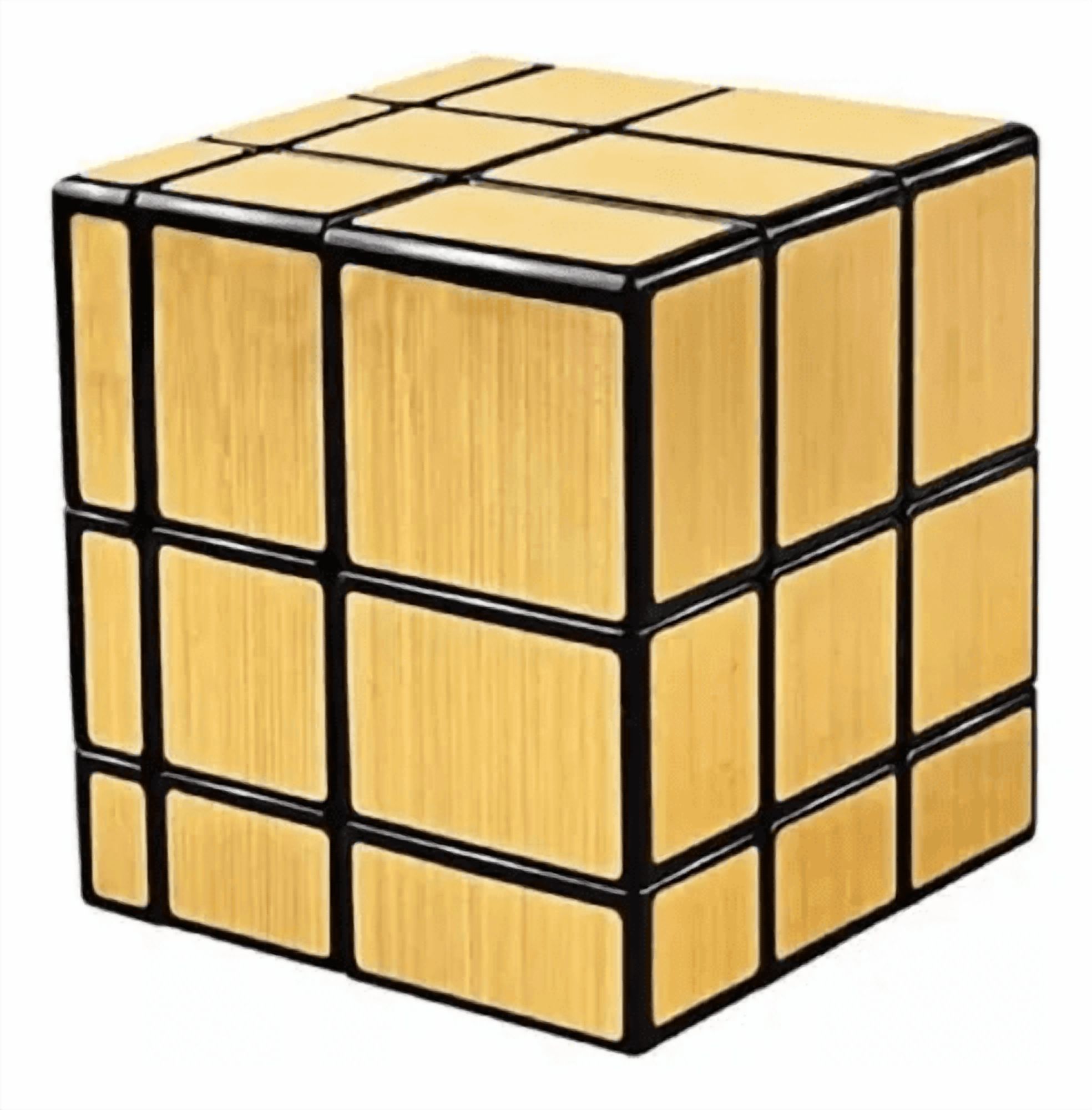 Genérico - Cubo Mirror 3X3 Dorado Y Plateado Para Velocidad