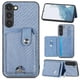 thumbnail image 1 of Funda Billetera Tejida para Samsung Galaxy S23 con Soporte y Tarjetero Azul, 1 of 4