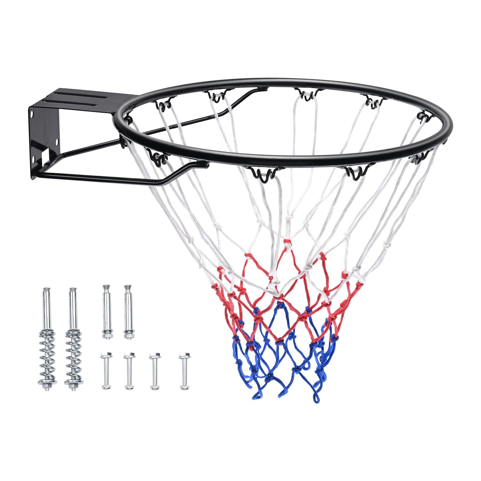 Llanta De Baloncesto Vevor Q235 Montada En Puerta De Pared Con Red De 18 Pulgadas