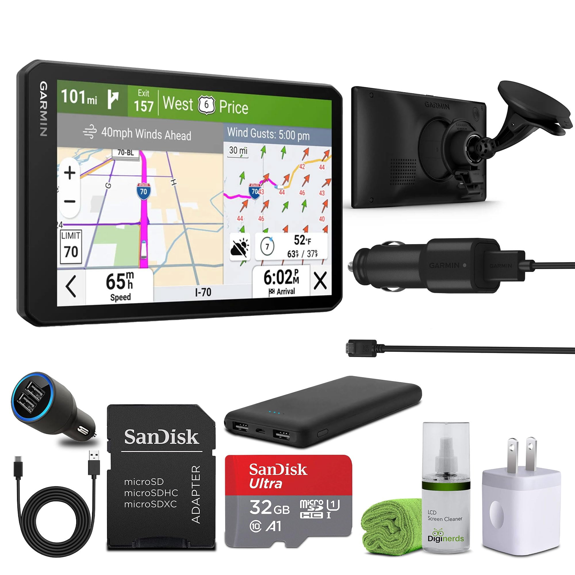 Garmin - Navegador Gps Para Camiones Dezl Otr720 Pantalla Táctil De 7 Pulgadas 32 Gb