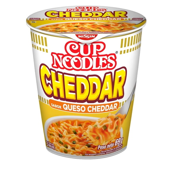 Pasta Fideos instantáneos Sabor Queso Cheddar Cup, 69 g