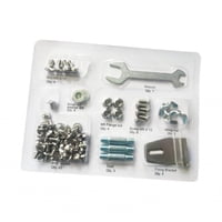 Magideal - De Montaje De Hardware Para Exteriores, Jardín, Calentador De Patio, Fijación, Reemplaza Piezas, Juego De Pernos Y Tuercas Prácticos De Alta Resis Para Calentadores Piramidales