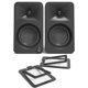 thumbnail image 1 of Altavoces de escritorio Bluetooth Kanto ORAMB con soportes S2 negros, 1 of 9