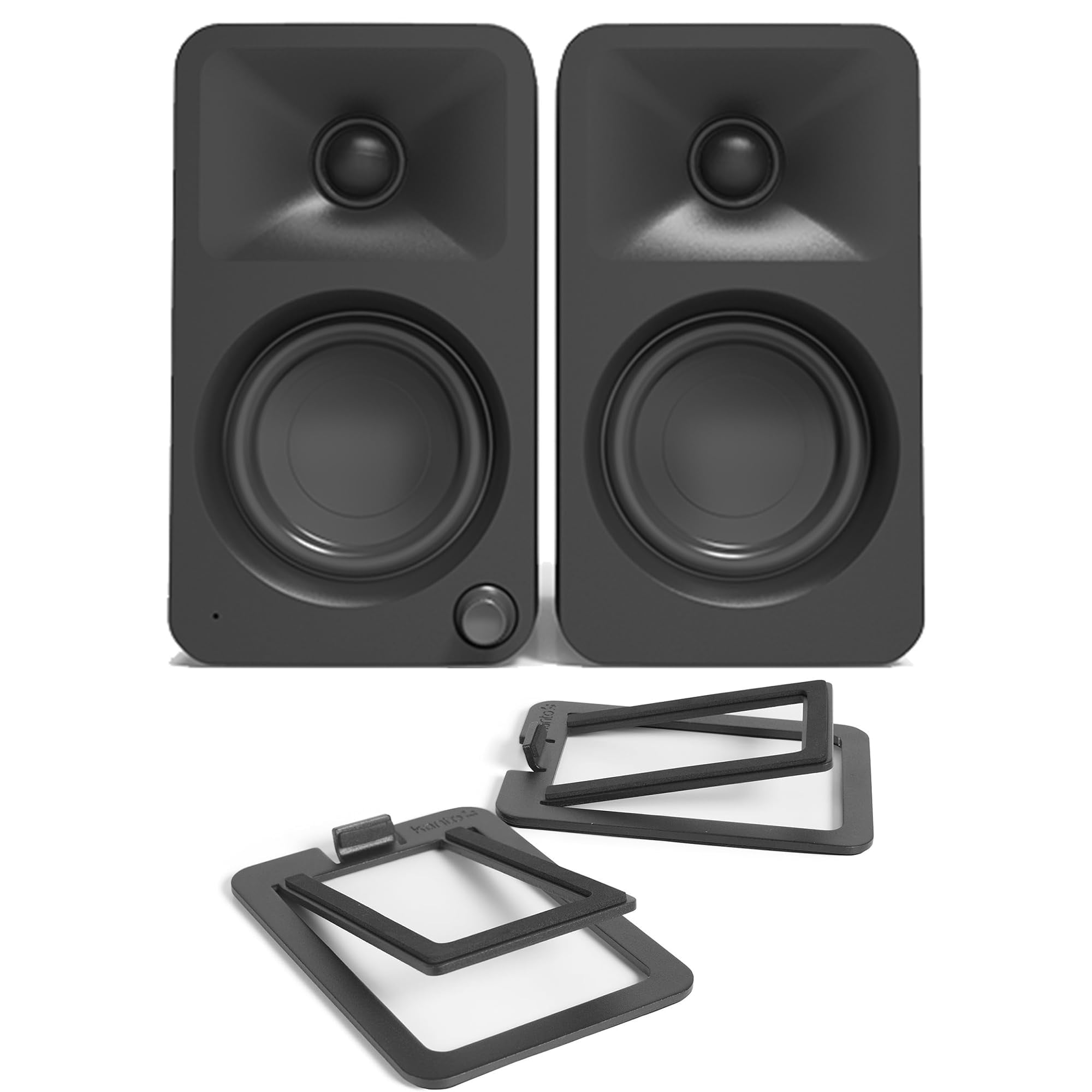 Altavoces De Escritorio Bluetooth Kanto Oramb Con Soportes S2 Negros
