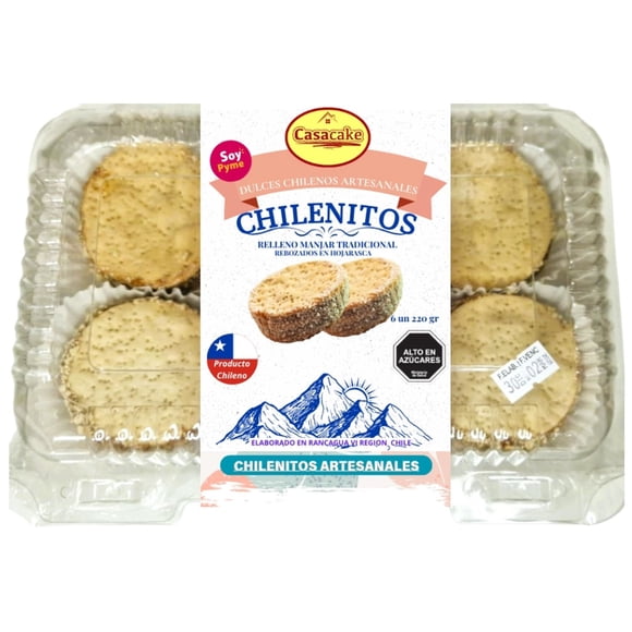 Chilenitos Manjar 6 Un, 180 g