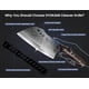 thumbnail image 2 of Cuchillo de chef Meat Cleaver SYOKAMI de 7.7 pulgadas con funda y separador de hierbas, 2 of 9