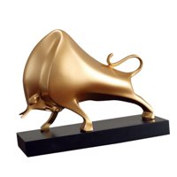 Bothyi - Estatua Abstracta Moderna De La Decoración Del Hogar De La Escultura Del Toro Para El Dormitorio De La Estantería Del Hotel