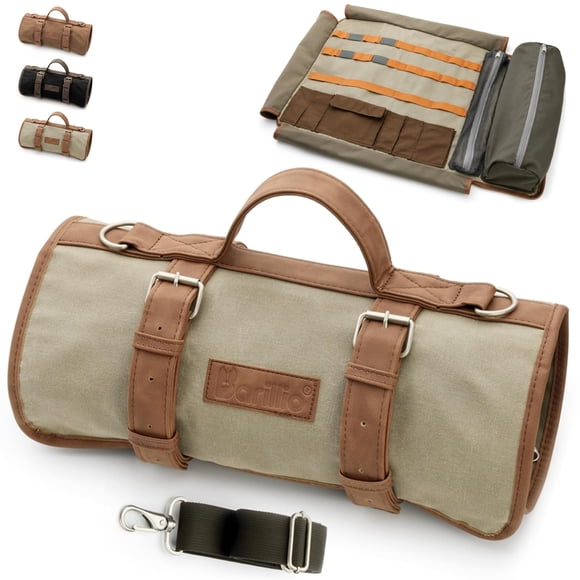 Bolsa para bartender Barillio de lona encerada, elegante y para viaje