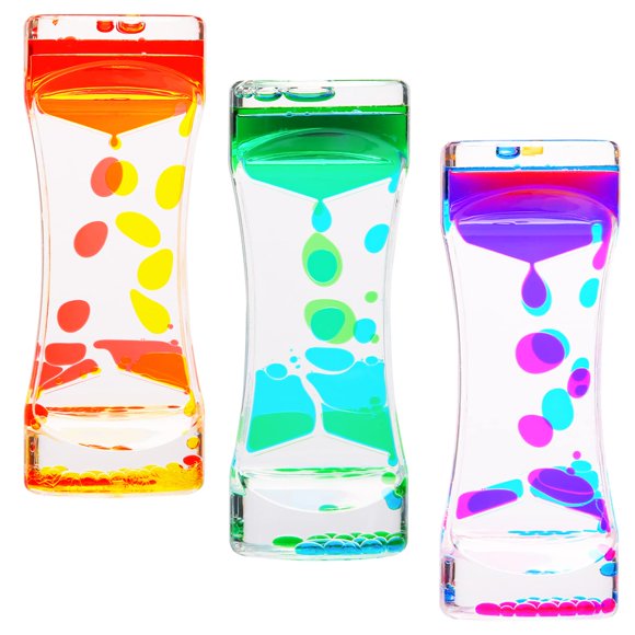 Paquete de 3 juguetes sensoriales Liquid Motion Bubbler CAILINK para niños y adultos