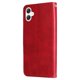 thumbnail image 4 of Funda tipo cartera para Samsung Galaxy A06 con bolsillo con cremallera y ranuras para tarjetas – Función de soporte Rojo, 4 of 6