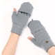 thumbnail image 4 of Guantes de invierno para mujer, paquete de 2, cálidos, de punto, convertibles, sin dedos, con gorro protector., 4 of 5