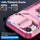 thumbnail image 4 of Funda Armada para iPhone 14 con Tapa Deslizante y Soporte Magnético Giratorio Rosa, 4 of 5