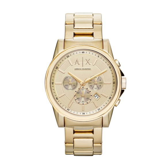 Reloj Armani Exchange A|X2099, cronógrafo dorado para hombre, 44 mm