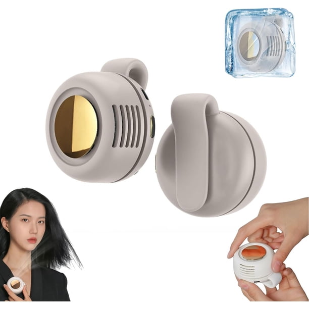 Ventilador pequeño torbellino clip cintura cuello portátil aire acondicionado bolsillo