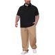 thumbnail image 2 of INSPIRE CHIC Regreso a Clases Polo para Hombre Grande y Alto con Ribete en Contraste Manga Corta Ajuste Regular Top Casual XL Negro, 2 of 5