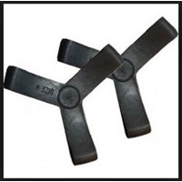 Genérico - Sujeta Aletas De Goma Negras El Par