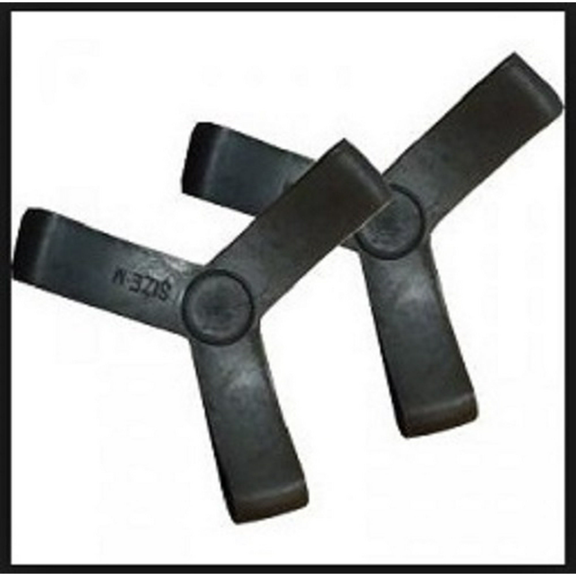 Genérico - Sujeta Aletas De Goma Negras El Par