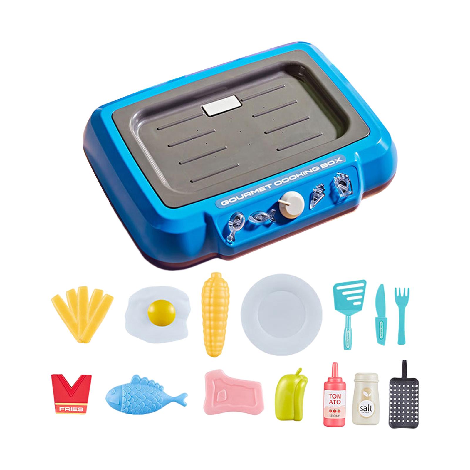 Bothyi - Juego De Cocina Para Niños Juego De Cocina De Simulación Para Restaurante Favor De Fiesta Azul