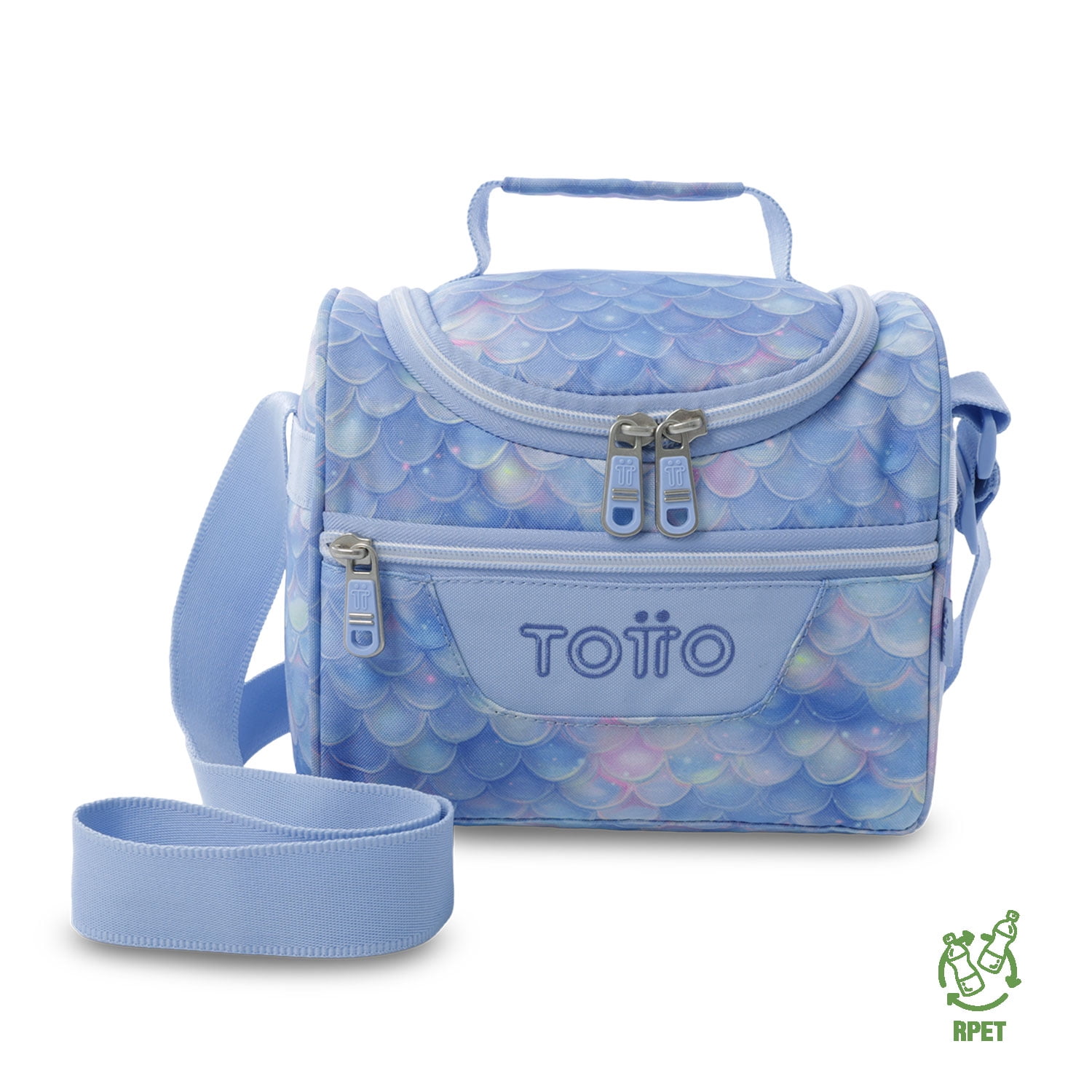 Lonchera Térmica Mujer Pizarra Mediana Azul Totto