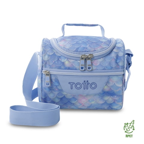 Lonchera Térmica Mujer Pizarra Mediana Azul Totto