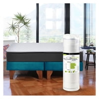 Latam Home - Cama Europea Zen Roller 2 Plazas Colchon Comprimido Espuma Tela Azul Petroleo