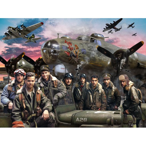 Rompecabezas Vermont Christmas B-17 Flying Fortress 550 piezas