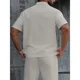 thumbnail image 2 of Polera Hombre Manga Corta Textura Suave Cierre Tendencia 0273, 2 of 3