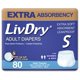 thumbnail image 1 of Ropa interior para incontinencia para adultos LivDry Extra Absorbency, paquete de 80, 1 of 8