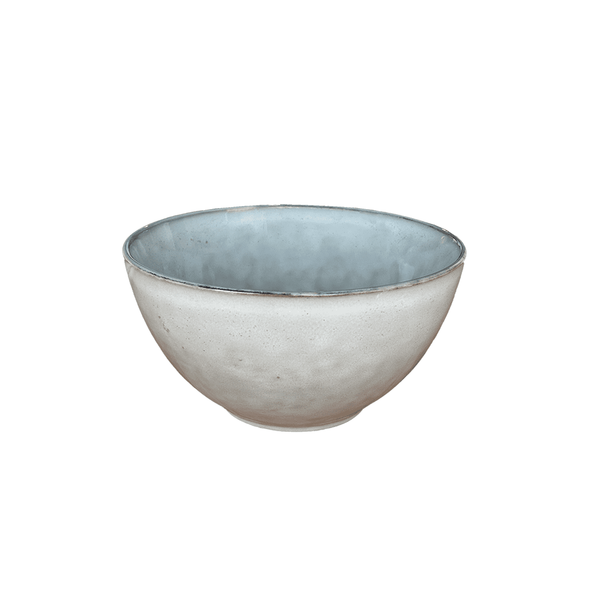 Mova - Set 6 Bowl Redondo Ceramica 18x9.5 Cm Gris Linea Oslo - ( Tipo Gres )