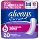 thumbnail image 1 of Compresas para incontinencia Always Discreet – 20 unidades – Máxima absorción, 1 of 9