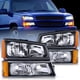 thumbnail image 1 of Conjunto de faros Nilight para Chevy Silverado 2003-2006 negro, 1 of 7