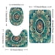 thumbnail image 3 of 1pc Bohemian Mandala Shower Curtain - Waterproof Polyester Bath Curtain with Hooks - Adds Style and Functionality to Your Bathroom, 3 of 4