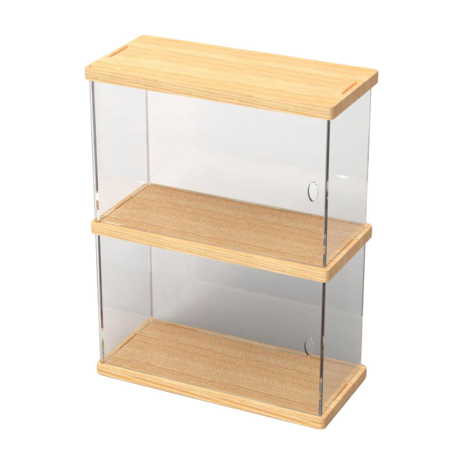 Bothyi - Vitrina De Acrílico Transparente Para Muñecas Coleccionables, Vitrina De Figuras De Acción, 2 Capas, 25,4 Cm