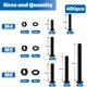 thumbnail image 2 of Kit de surtido de tornillos de máquina DFDU 480 piezas M4 M5 M6, 2 of 7
