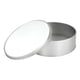 thumbnail image 1 of Caja Metálica Redonda Sublimación Plata Ø 15cm Blanco, 1 of 4