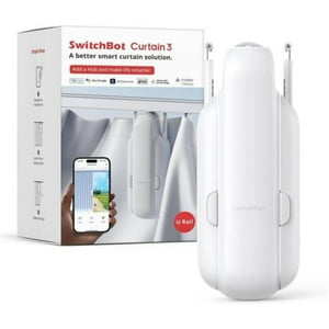 Switchbot - Motor P/ Cortina Smart Rail Ojal Anilla Grifo Trasera Curtain U Rail 3