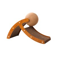 Magideal - Juguete Rascador Para Gatitos, Cama De Salón De Cartón Con Bola Rascadora De Sisal Para Gatos Y Almohadilla Rascadora Para Gatos Con Marco De Madera , S S