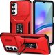 thumbnail image 1 of Funda Armada para Samsung Galaxy A05S con Tapa Deslizante y Soporte Magnético Giratorio Rojo, 1 of 5