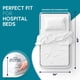 thumbnail image 2 of Sábanas para Cama Hospitalaria Blancas Clásicas de Algodón Paquete de 3 200 Hilos, 2 of 7